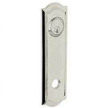 Baldwin - R029.055 - 10" BETHPAGE ROSE - ENTRY OR PASSAGE/PRIVACY - LIFETIME POLISHED NICKEL R029055