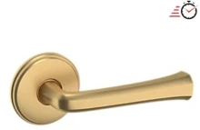 Baldwin - 5112.033.PASS IN STOCK - 5112 Lever w/ 5075 Rose - Passage Set, Vintage Brass Finish 5112033PASS Quick Ship