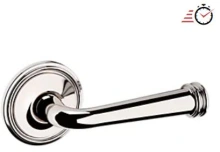 Baldwin - 5116.055.PASS IN STOCK - 5116 Lever w/ 5070 Rose - Passage Set, Lifetime (PVD) Polished Nickel Finish 5116055PASS Quick Ship