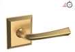 Baldwin<br />5141.044.PASS IN STOCK - 5141 Lever w/ R033 Rose - Passage Set, Lifetime (PVD) Satin Brass Finish 5141044PASS Quick Ship