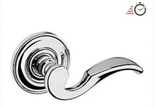 Baldwin - 5152.260.PASS IN STOCK - 5152 Lever w/5017 Rose - Passage Set, Polished Chrome Finish 5152260PASS Quick Ship