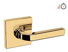 Baldwin - 5190.003.PASS IN STOCK - 5190 Lever w/ R017 Rose - Passage Set, Lifetime (PVD) Polished Brass Finish 5190033PASS Quick Ship