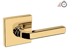 Baldwin - 5190.031.FD IN STOCK - 5190 Lever w/ R017 Rose - Full Dummy Set, Non-lacquered Brass Finish 5190031FD Quick Ship