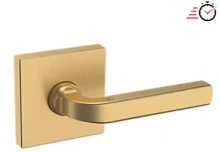 Baldwin - 5190.033.PASS IN STOCK - 5190 Lever w/ R017 Rose - Passage Set, Vintage Brass Finish 5190033PASS Quick Ship