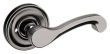 Baldwin<br />5445V.076.PASS IN STOCK - Classic Lever with 5048 Rose - Passage Set, Lifetime (PVD) Graphite Nickel Finish 5445V076PASS Quick Ship