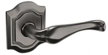 Baldwin - 5447V.076.PASS IN STOCK - 5447V Bethpage Lever with R027 Rose - Passage Set, Lifetime (PVD) Graphite Nickel Finish 5447V076PASS Quick Ship