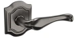 Baldwin<br />5447V.076.PASS IN STOCK - 5447V Bethpage Lever with R027 Rose - Passage Set, Lifetime (PVD) Graphite Nickel Finish 5447V076PASS Quick Ship