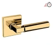 Baldwin<br />L029.031.PASS IN STOCK - L029 Lever w/ R017 Rose - Passage Set, Non-lacquered Brass Finish L029031PASS Quick Ship