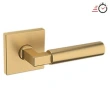 Baldwin<br />L029.033.PASS IN STOCK - L029 Lever w/ R017 Rose - Passage Set, Vintage Brass Finish L029033PASS Quick Ship