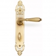 4120 EUROPEAN STYLE - ENTRANCE LEVER SET - SINGLE CYLINDER IN BRASS