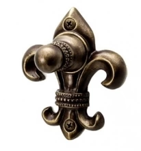 Carpe Diem Cabinet Knobs<br />573  3-3/4"  - Charlemagne large hook
