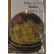 Carpe Diem Cabinet Knobs<br />1872 CD - 1872 Cach&eacute; ll pillar candle holder with Clear Swarovski Crystals