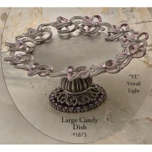 Carpe Diem Cabinet Knobs - 1873 CD - 1873 CACHE II LARGE CANDY DISH WITH SWAROVSKI CRYSTALS