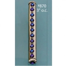 Carpe Diem Cabinet Knobs - 870 CD - 870 Cach&eacute; 3" c to c pull with center Swarovski Crystals