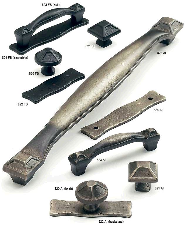 Cast Bronze Kelmscott Manor<br>Antique Iron- Flat Black