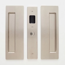 Cavilock - CL400A0328 - Cavity Sliders Passage Pocket Door Set, Magnetic Latching, Satin Nickel, for 1 3/8" Door Thickness