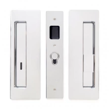 Cavilock - CL400B0033 - Cavity Sliders Magnetic Privacy Pocket Door Set, Emerg LH/Snib RH (Right Hand), Bright Chrome, for 1 3/4" Door Thickness