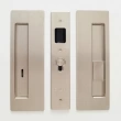 Cavilock<br />CL400B0328 - Cavity Sliders Magnetic Privacy Pocket Door Set, Emerg LH/Snib RH (Right Hand), Satin Nickel, for 1 3/8" Door Thickness