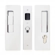 Cavilock<br />CL400C0037 - Cavity Sliders Magnetic Key Locking Pocket Door Set, Snib LH (Left Hand)/Key RH (Right Hand), Bright Chrome, for 1 3/4" Door Thickness