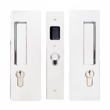 Cavilock - CL400C0039 - Cavity Sliders Magnetic Key Locking Pocket Door Set, Key/Key, Bright Chrome, for 1 3/4" Door Thickness
