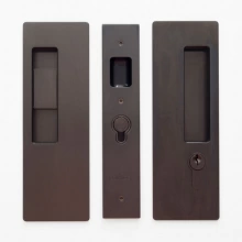 Cavilock - CL400C0237 - Cavity Sliders Magnetic Key Locking Pocket Door Set, Snib LH (Left Hand)/Key RH (Right Hand), Oil Rubbed Bronze, for 1 3/4" Door Thickness