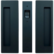 Cavilock - CL400A0425 - Cavity Sliders Passage Pocket Door Set, Non-Magnetic, Non-Latching, Matte Black, for 1 3/8" Door Thickness