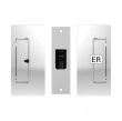 Cavilock<br />CL205D0030 - Privacy Pocket Door Set, Bright Chrome, for 1-3/4" Door Thickness