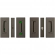 Cavilock<br />CL406D0238 - Cavity Sliders Bi-Parting Privacy Emerg/Snib Pocket Door Set, Magnetic Latching, Oil Rubbed Bronze, for 1-3/8" Door Thickness