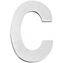 INOX Unison Hardware<br />LTIXN4C - 4" Stainless Steel Letter C with Concealed Bolt Fixing