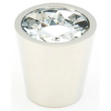 Schaub - 72-C-PN - Stargaze Cylinder Clear Knob, Polished Nickel, 1-1/16" Diameter