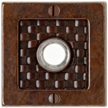 Rocky Mountain Hardware<br />DBB-E103 - Doorbell Button - 3" x 3" Square Designer Escutcheon