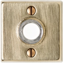 Rocky Mountain Hardware<br />DBB-E204 - Doorbell Button - 2-1/4" x 2-1/4" Square Metro Escutcheon