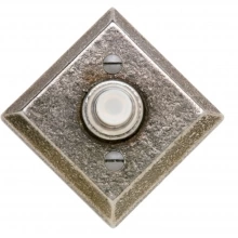 Rocky Mountain Hardware - DBB-E415 - Doorbell Button - 3-9/16" x 3-9/16" Diamond Escutcheon