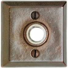 Rocky Mountain Hardware - DBB-E416 - Doorbell Button - 2-5/8" x 2-5/8" Square Escutcheon