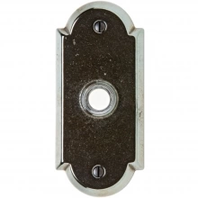 Rocky Mountain Hardware - DBB-E701 - Doorbell Button - 2-1/2" x 5-1/2" Arched Escutcheons