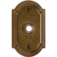 Rocky Mountain Hardware<br />DBB-EW005 - Doorbell Button - 1-1/2" x 4-1/2" Ellis Escutcheon