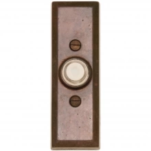 Rocky Mountain Hardware<br />DBB-EW108 - Doorbell Button - 1-1/2" x 4-1/2" Rectangular Escutcheon