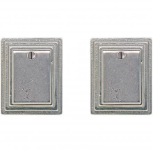 Rocky Mountain Hardware<br />DD302 - Entry Double Cylinder/Dead Bolt - 2-1/2" x 3-1/8" Stepped Escutcheons