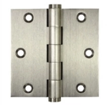 Deltana - DSB35-R - 3 1/2" X 3 1/2" Square Hinge PAIR, Solid Brass, Residential