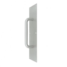 Deltana - PPH4016 - Stainless Steel Push Plate with Handle - 4" x 16"
