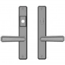 Rocky Mountain Hardware<br />E30463/E30462 - 1-3/4" x 11" Hammered Multi-Point Entry Set Escutcheon, American Cylinder - Entry, Lever Low