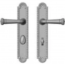 Rocky Mountain Hardware - E30667/E30666 - 2" x 11" Corbel Arched Multi-Point Entry Set Escutcheon, American Cylinder - Entry, Lever High