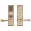 Rocky Mountain Hardware<br />E30706/E30706 - Passage Mortise Lock Set - 2-1/2" x 9" Corbel Rectangular Escutcheons