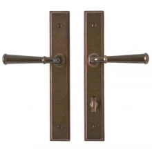 Rocky Mountain Hardware - E330/E336 - 1 3/4" x 11" Stepped Multi-Point Entry Set Escutcheon, American Cylinder - Patio, Lever High
