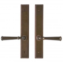 Rocky Mountain Hardware - E331/E331 - 1 3/4" x 11" Stepped Multi-Point Entry Set Escutcheon, American Cylinder - Passage, Lever Low
