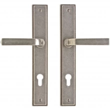 Rocky Mountain Hardware<br />E332/E332 - 1 3/4" x 11" Stepped Multi-Point Entry Set Escutcheon, Profile Cylinder - Entry, Lever High