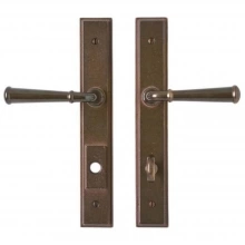 Rocky Mountain Hardware<br />E338/E336 - 1 3/4" x 11" Stepped Multi-Point Entry Set Escutcheon, American Cylinder - Entry, Lever High