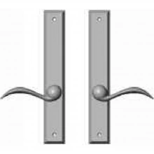 Rocky Mountain Hardware<br />E441/E441 - 1 3/4" x 11" Rectangular Multi-Point Entry Set Escutcheon, American Cylinder - Passage, Lever Low