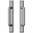 Rocky Mountain Hardware<br />E468/E468 - Full Dummy Sliding Door Set - 1-3/8" x 11" Rectangular Escutcheons