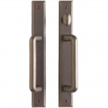 Rocky Mountain Hardware - E496/E497 - Patio Sliding Door Set - 1-3/4" x 13" Rectangular Escutcheons